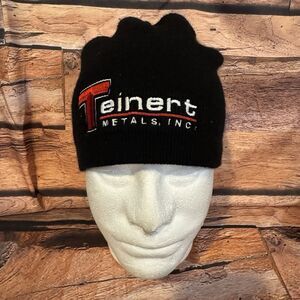 Teinert Metals Inc. Black Logo Beanie Hat Cap Workwear Lubbock TX Promo Merch